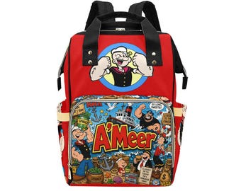 Bolso cambiador y manta de Popeye el Marino