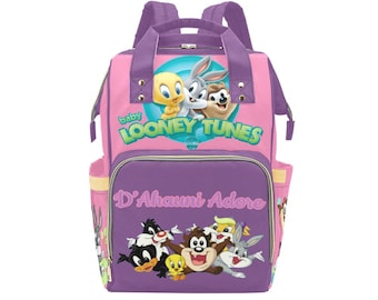 Borsa fasciatoio e copertina per bambina con tema Looney Tunes