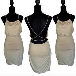 Beige Mini Dress