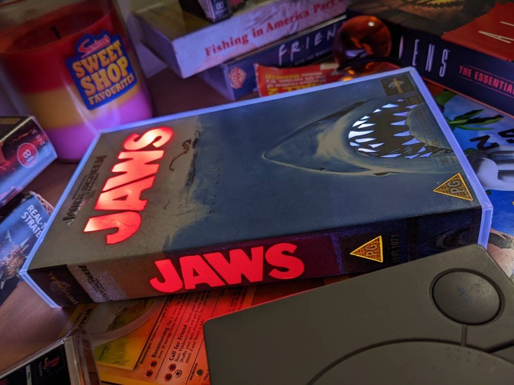 Jaws Retro VHS Case Custom VHS Cover Art VHS Lamp Etsy Australia