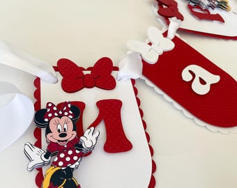 Minnie Mouse  red Banner
