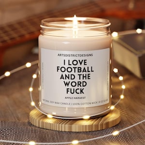 Football Gift, Funny Football Candle, Football Lover Gift, Football Player Gifts, Football Fan Candles, Football Coach Gifts, Funny Candles