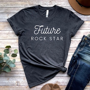 Chemise Future Rock Star, T-shirt Rock Star, TShirt Rock Star, Chemises Future Rock Star, T-shirt Rock And Roll, Chemise mélomane, Tee-shirt musicien
