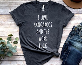 Camiseta de canguro, regalo para amantes de los canguros, camiseta de canguro, regalos divertidos de canguros, camiseta para amantes de los animales, regalo de canguro, camisetas divertidas de canguros