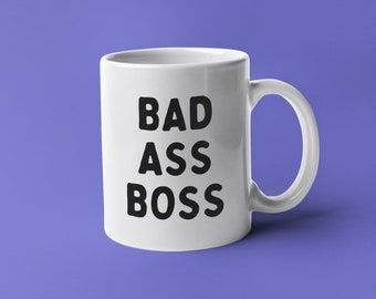 Taza de jefe, regalo para jefe, regalo divertido de jefe, tazas de jefe, regalos de jefe, taza de café de jefe, taza para jefe, mejor taza de jefe, copa de jefe malo, jefe rudo