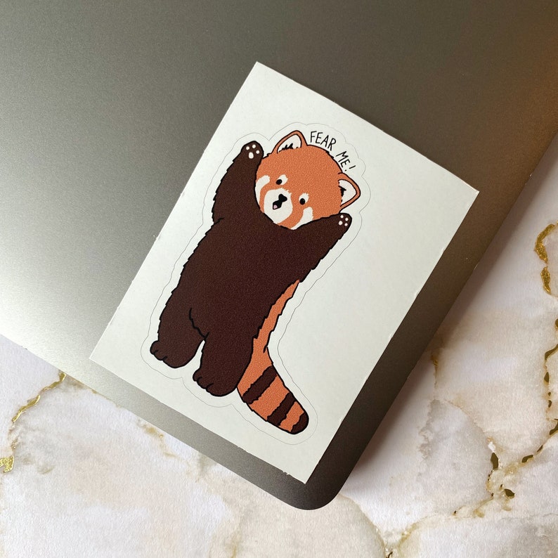 Red Panda Stickers Cute Stickers Laptop Stickers Etsy
