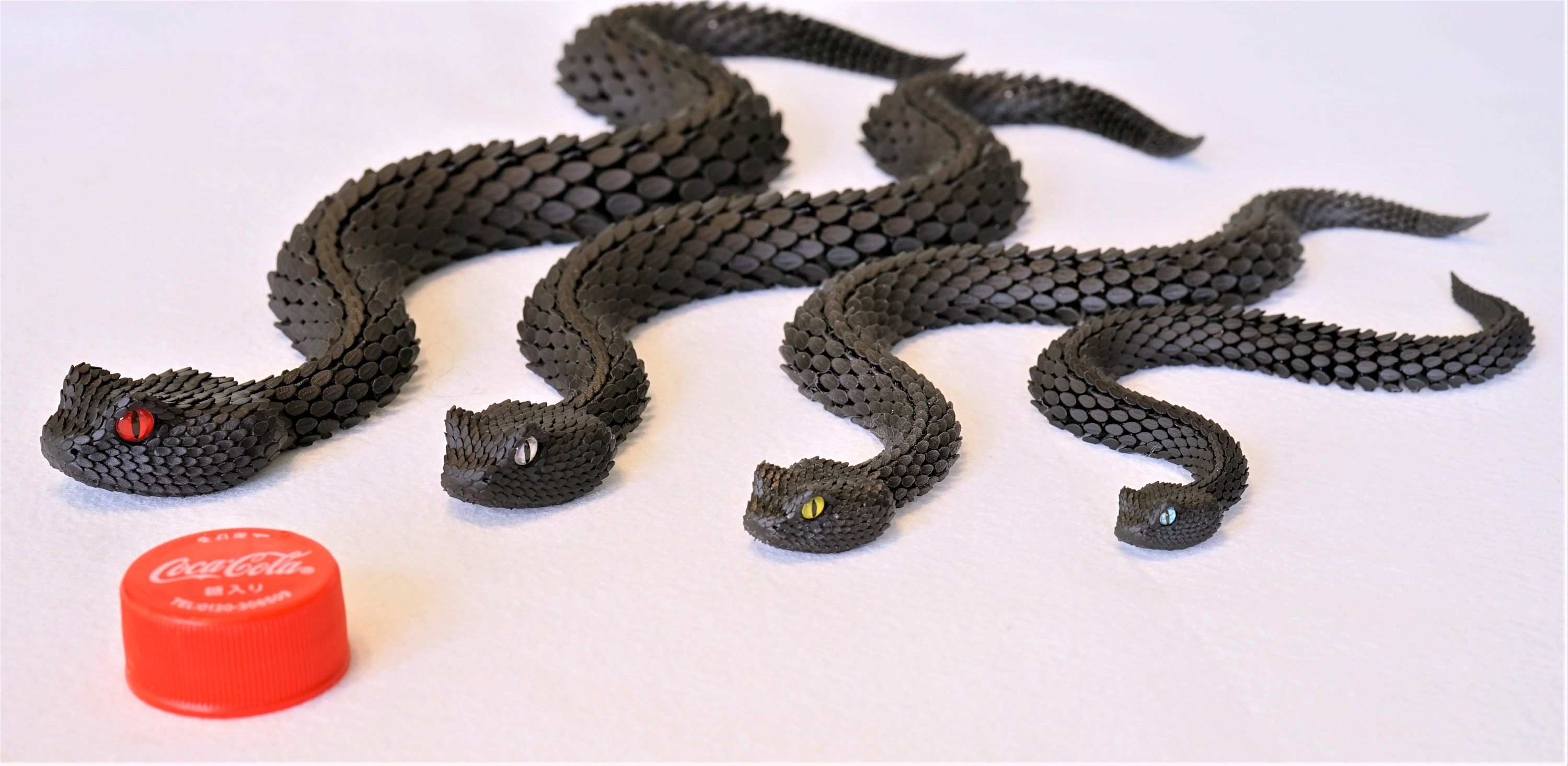 Snake Figure | Toy Animal | Articulated Model Viper | Large - Etsy