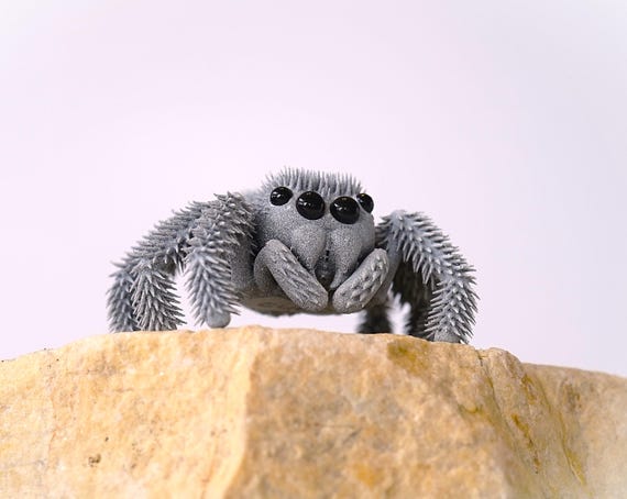 Jumping Spider Toy Figure - Etsy