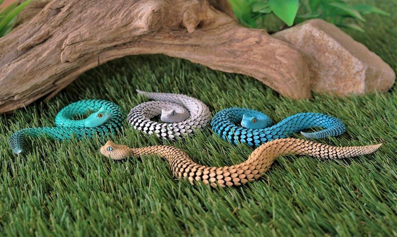 Figurine serpent Modèle articulé Viper Animal jouet Petit image 5