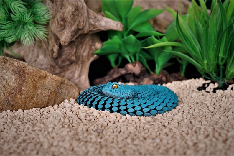 Figurine serpent Modèle articulé Viper Animal jouet Petit image 8