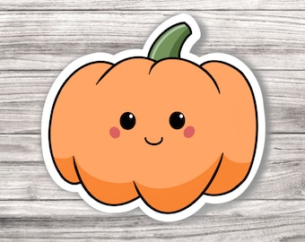Pumpkin Halloween Laminated Vinyl Sticker