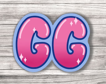 GG - Good Game - Gaming - Laminated Vinyl Sticker