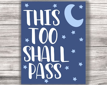 This Too Shall Pass Laminated Vinyl Sticker