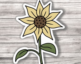 Sunflower Laminated Vinyl Sticker