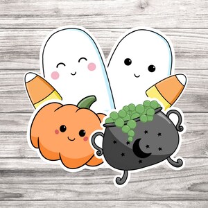 Halloween-stickerpakket - gelamineerde vinylstickers (set van 6)