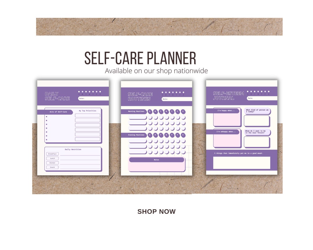 Self-care Planner Printable Self-love Journal Mental Health Worksheet ...