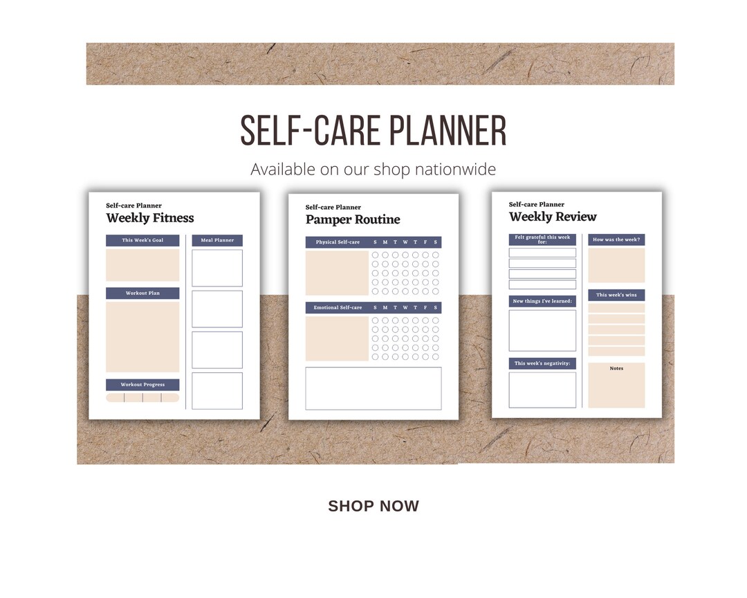 Self-care Planner Printable Self-love Journal Mental Health Worksheet ...