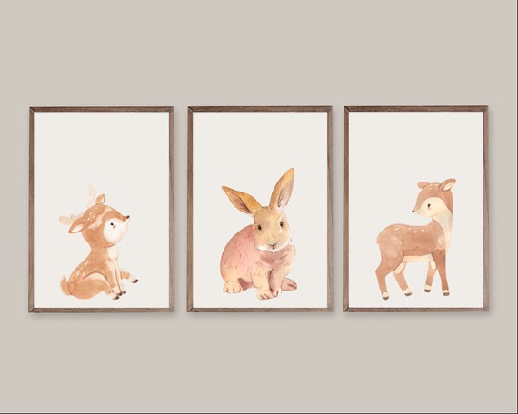 Digital Nursery Prints Printable Set of 6 Woodland - Etsy
