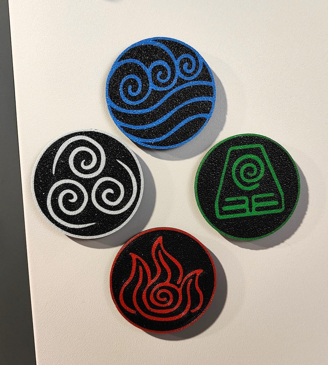 Elemental Fridge Magnets - Set - Etsy