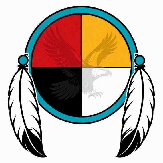 Medicine Wheel Eagle & Bear Claw - Etsy