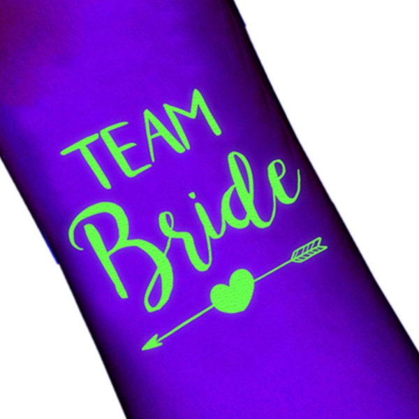 Bride Team Bride Temporary Waterproof Tattoo Wedding Bridesmaid Bachelorette Party Decor Night Party Luminous Tattoo Stickers