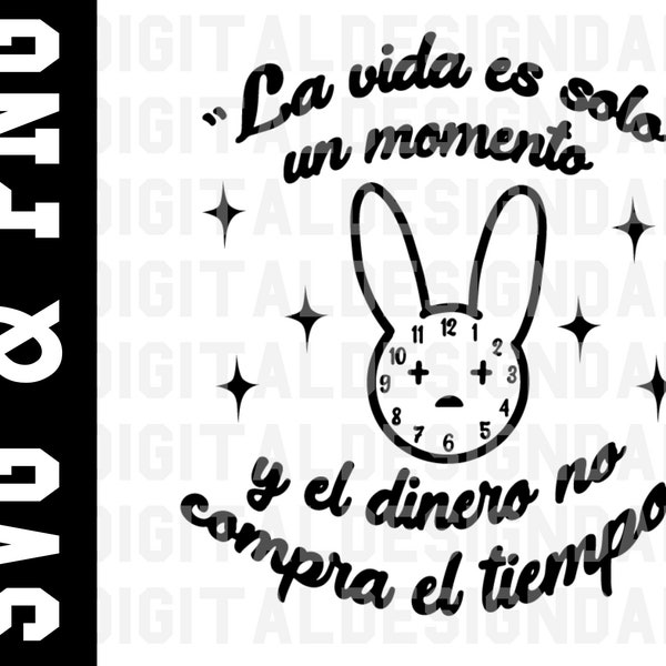 New! Bad Bunny Un Verano Sin Ti SVG Cut file and PNG clock Worlds Hottest Tour Picture Digital Download Image File