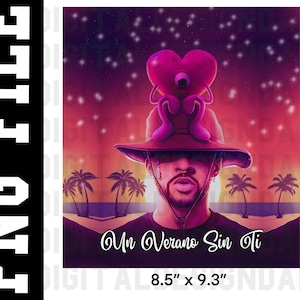 Envoltura de vaso de Bad Bunny Sublimación Un Verano Sin Ti PNG Benito Worlds Hottest Tour Imagen PNG Descarga digital Archivo de imagen