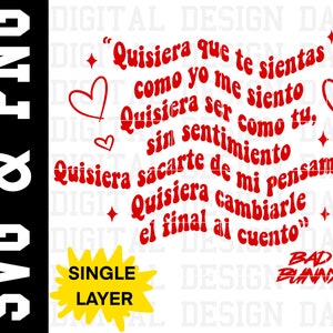 Bad Bunny Valentines Day Hearts PNG Picture Single Layer Digital Download Image File