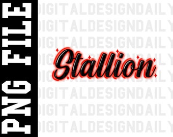 Étalon rouge effet aérographe PNG des années 90, 2000 années 2000 image image de style PNG en téléchargement numérique par sublimation