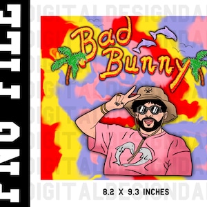 Envoltura de vaso de Bad Bunny Sublimación Un Verano Sin Ti PNG Benito Worlds Hottest Tour Imagen PNG Descarga digital Archivo de imagen
