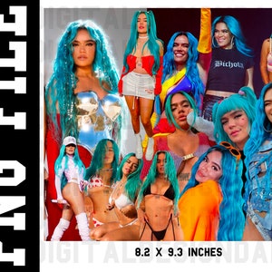 Karol G 2022 Tumbler Wrap Sublimation New Bichota Collage  PNG Strip Love Tour Picture PNG Digital Download Image File
