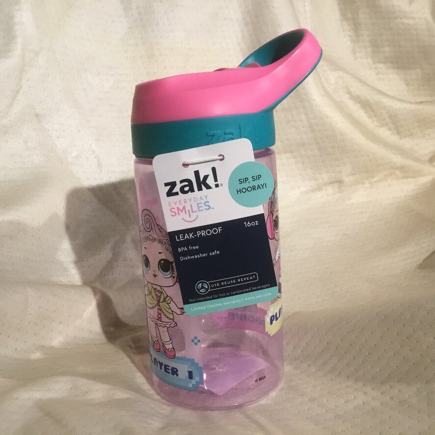 Zak Bottle Drinkware Everyday Smiles Kids Drinking Bottle Water LOL