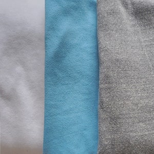 Triblend Sweatshirt Fleece.  Available in multiple colors.  Fabric by the yard.