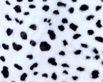 dalmatian faux fur fabric