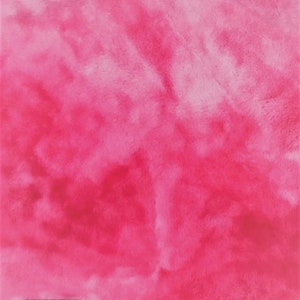 Tie Dye Faux Fur, Pink.  Fabric by the Yard