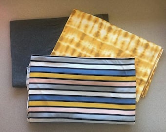 Stripe, Printed Tie Dye and Solid Double Brushed Poly Bundle