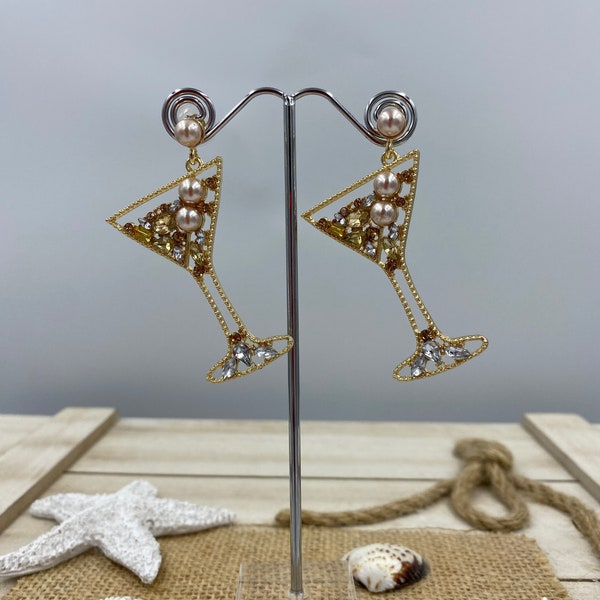 Martini Earrings Etsy