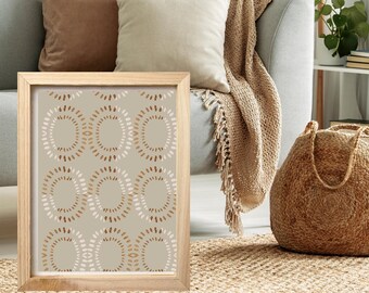 Boho neutrale Wandkunst, boho druckbare Wandkunst, geometrische neutrale Wandkunst, neutrale geometrische druckbare Wandkunst, neutraler Boho Wanddruck