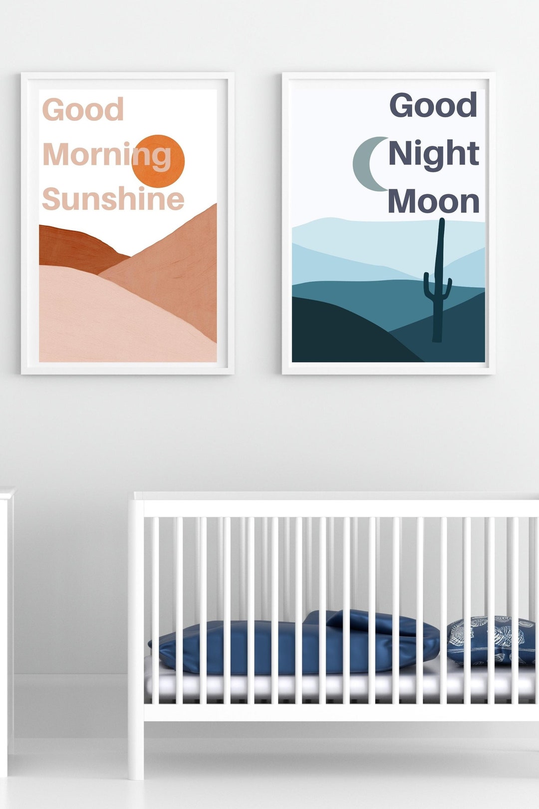 Nursery Wall Art, Boho Nursery Print Set, Modern Nursery Wall Art, Good