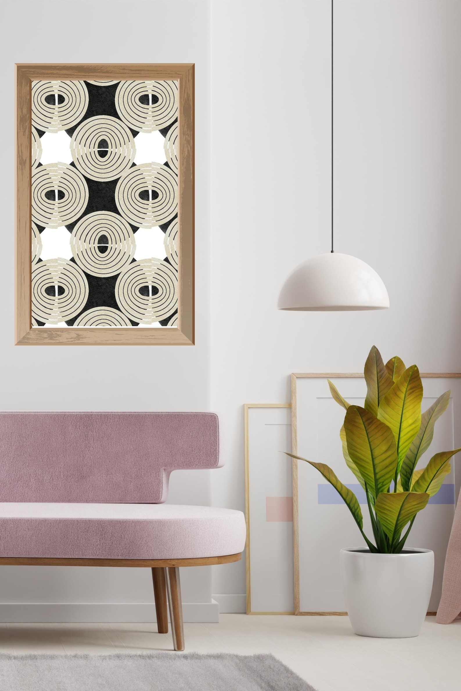 Geometric Printable Wall Art, Black and White Wall Art, Black and White ...