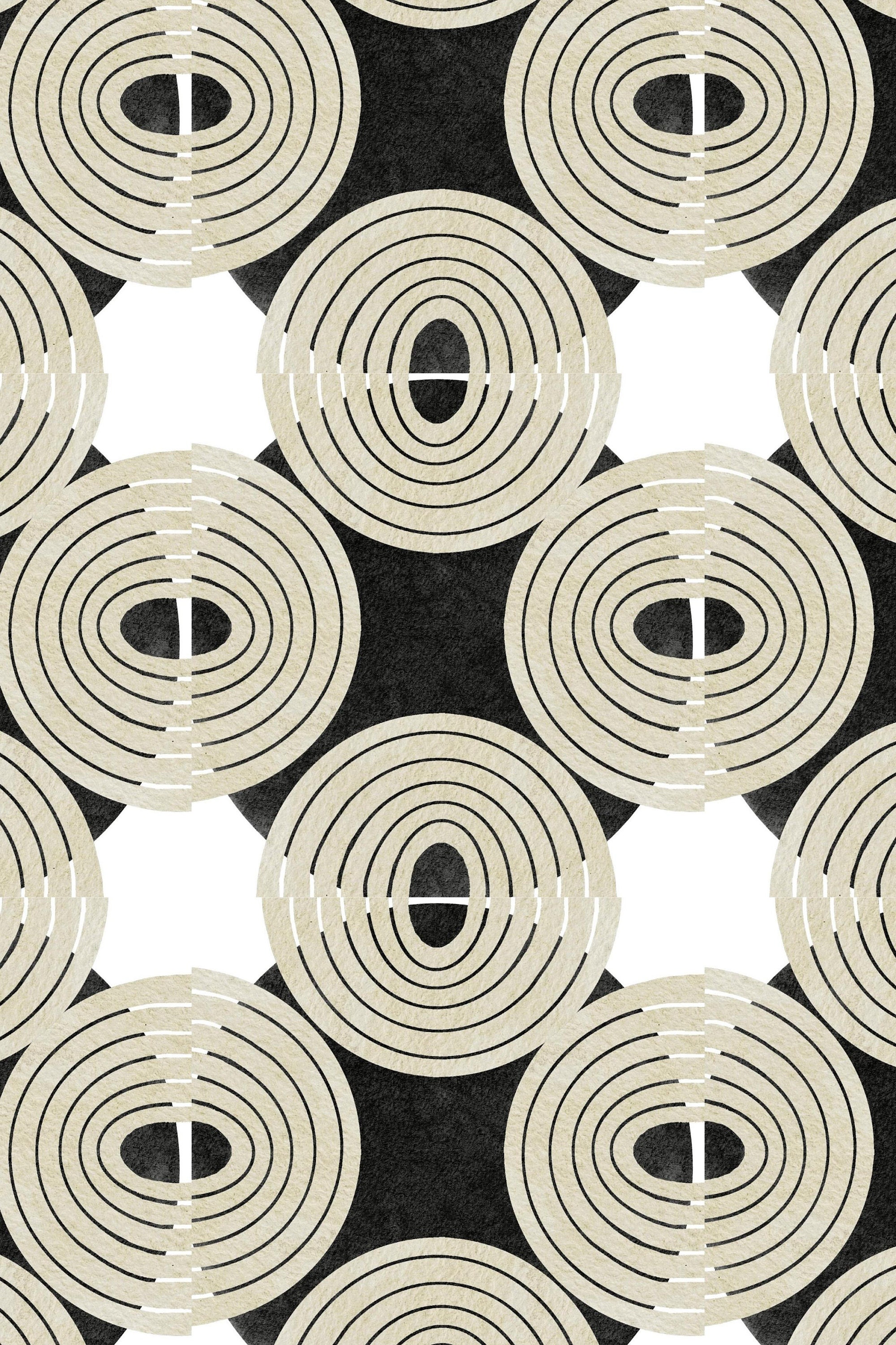 Geometric Printable Wall Art, Black and White Wall Art, Black and White