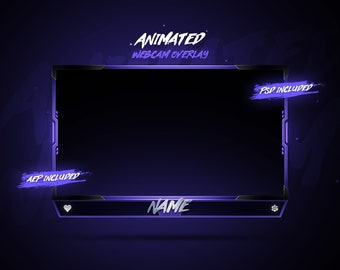 Clean Twitch Overlay - Animated Webcam Overlay/Twitch Stream Overlays/Facecam Overlay/Facecam Animated