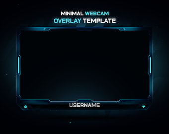 Minimal Animated Twitch Webcam Overlay Template