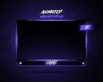 Clean Twitch Overlay - Animated Webcam Overlay/Twitch Stream Overlays/Facecam Overlay/Facecam Animated