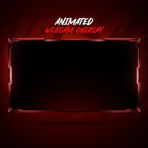 Sovrapposizione webcam pulita animata // Sovrapposizione Twitch // Sovrapposizione streaming
