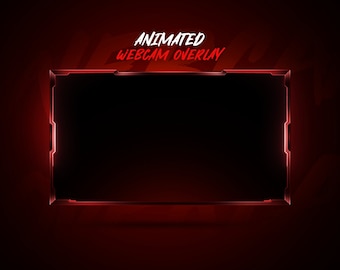 Animated Clean Webcam Overlay // Twitch Overlay // Stream Overlay