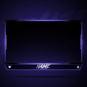 Clean Twitch Overlay Animated Webcam Overlay/Twitch Stream Overlays/Facecam Overlay/Facecam Animated image 3