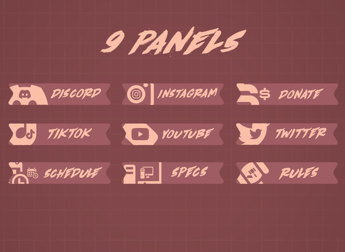 Iconic Rp Overlay Zanou Stream Overlay Pack // Lo-fi Clean Twitch Pack // Aesthetic ...