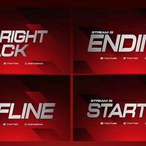 Minimal Full Stream Overlay Pack, Complete Stream Overlays Pack ...