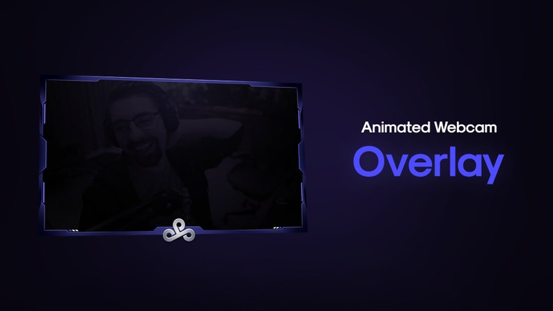 Animated Webcam Overlay/Purple Animated Webcam Overlay image 5